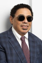 Author Donald Bogle in sunglasses photographed by Beowulf Sheehan